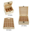 Essential Oil Wooden Storage Box Display Carry Case Organizer Hold 6 Bottles