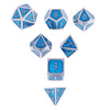 Load image into Gallery viewer, 7PCS/Set Multi-sided Dice Family D&amp;D Game Colors Polyhedral Dice Light Blue