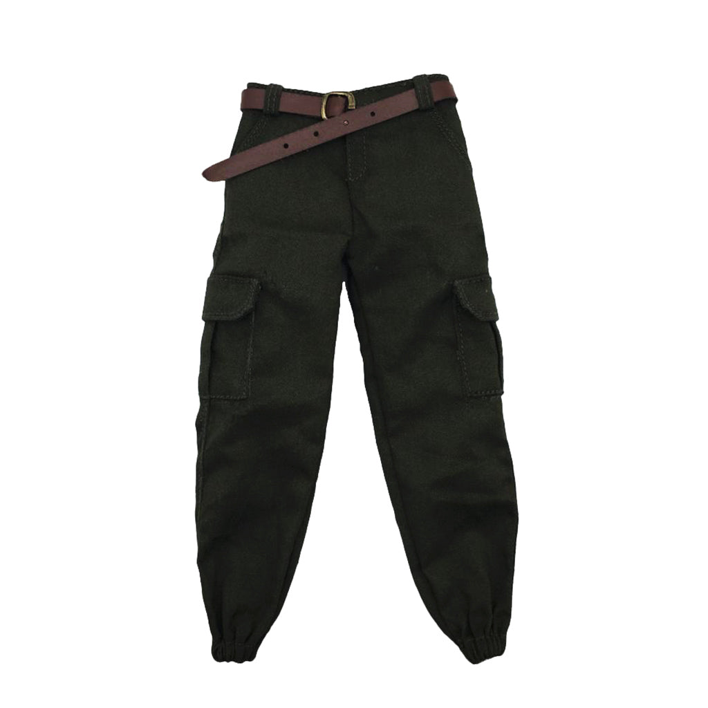 1/6 Scale Army Male Casual Pants Men Trousers Clothing for 12" Figure A