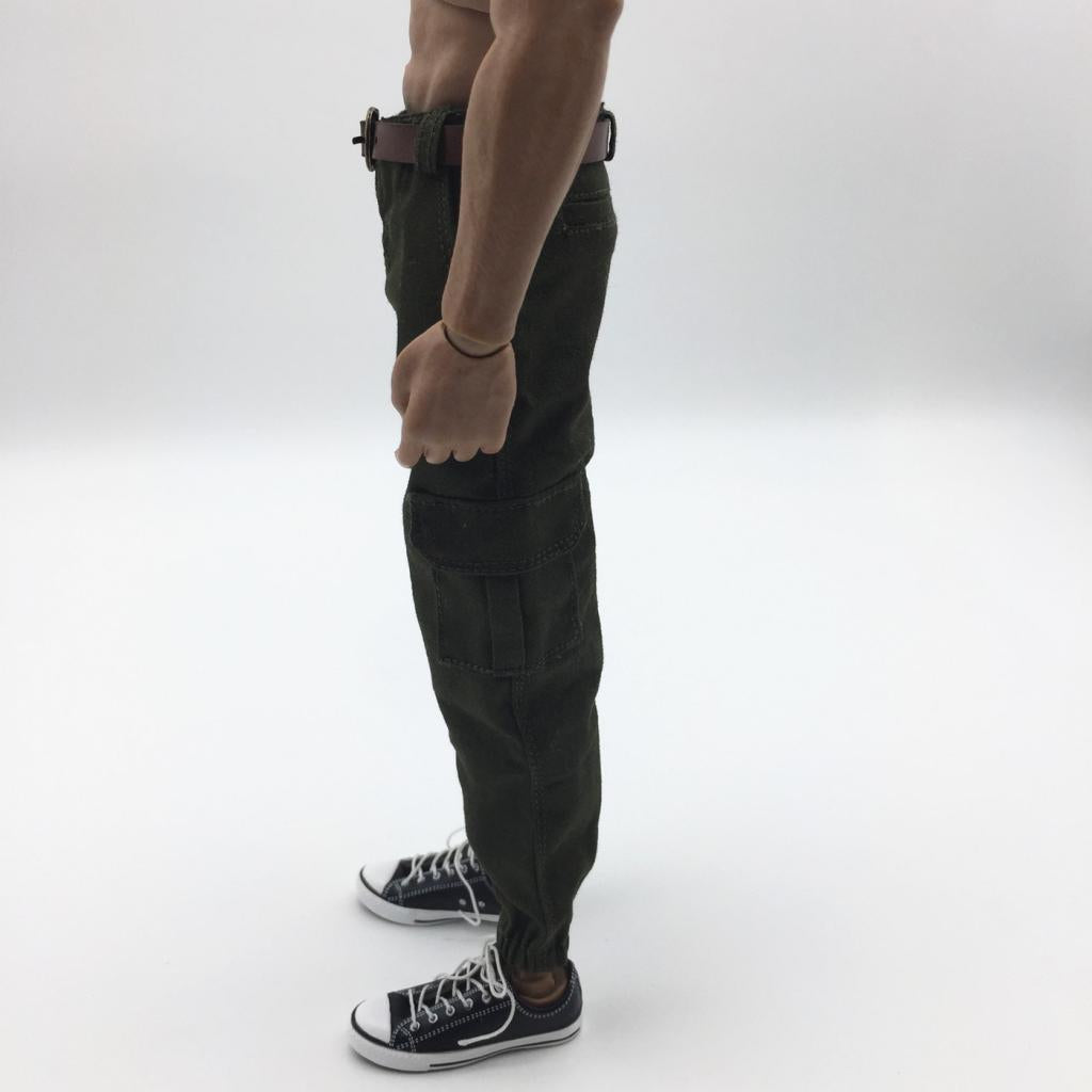 1/6 Scale Army Male Casual Pants Men Trousers Clothing for 12" Figure A