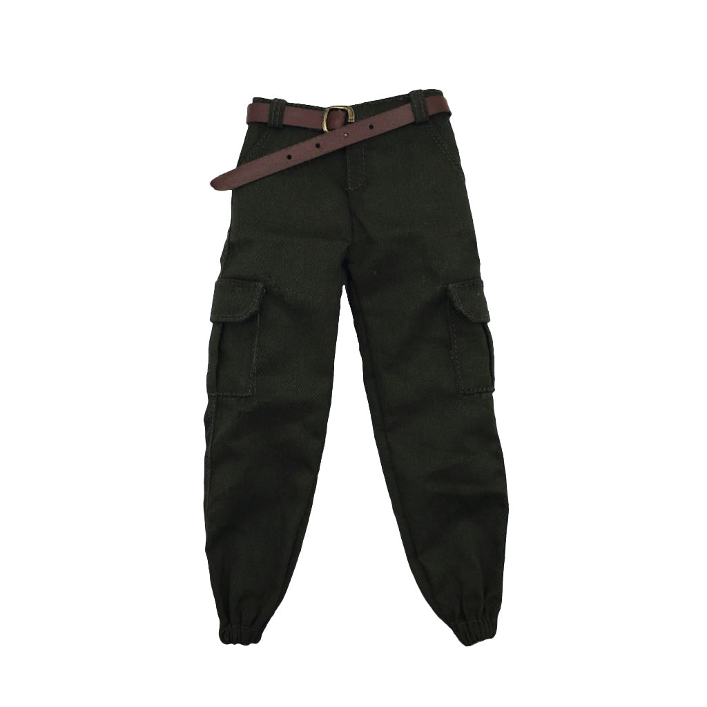 1/6 Scale Army Male Casual Pants Men Trousers Clothing for 12" Figure A