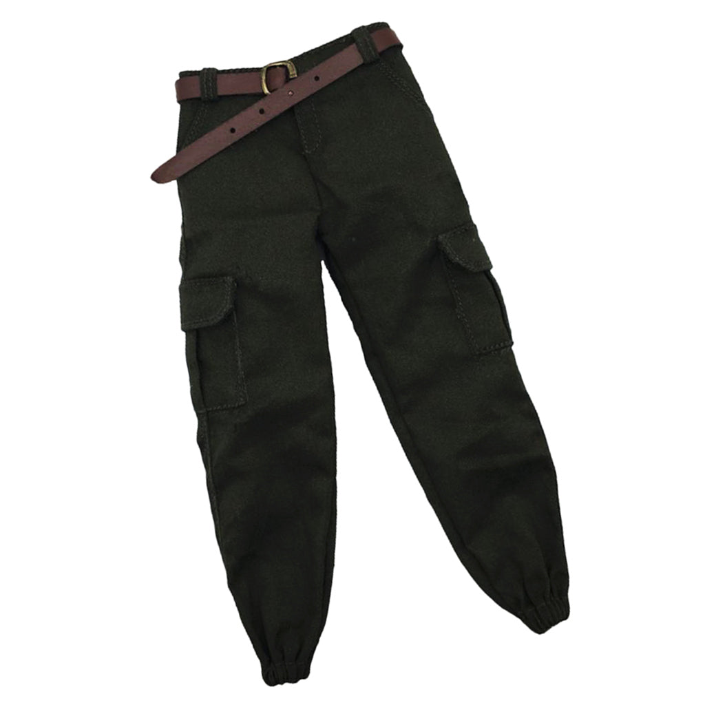 1/6 Scale Army Male Casual Pants Men Trousers Clothing for 12" Figure A