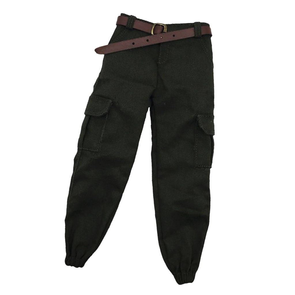 1/6 Scale Army Male Casual Pants Men Trousers Clothing for 12" Figure A