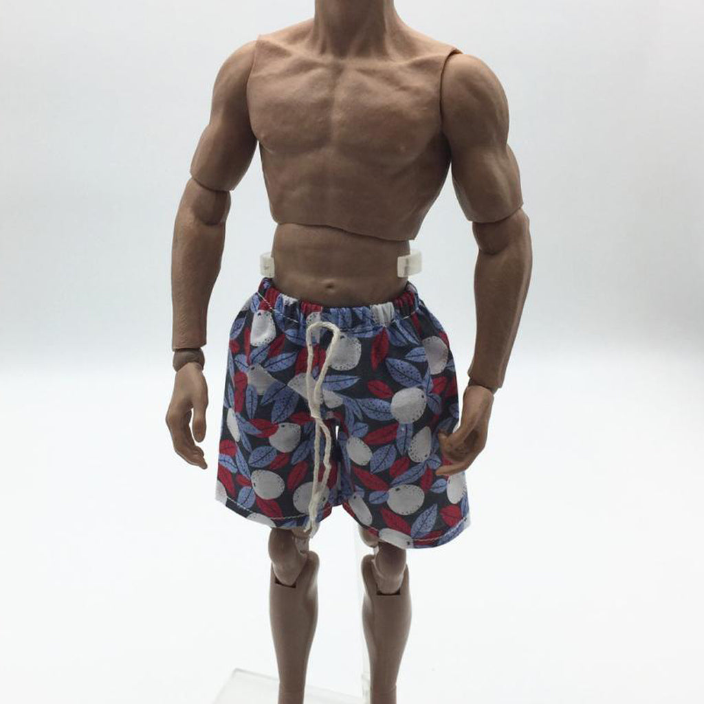 1/6 Scale Men's Beach Pants Shorts for 12inch Male Action Figure Accessory B