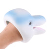 Vinyl Cartoon Animal Hand Puppet Kids Pretend Play Toy Party Favors Dolphin