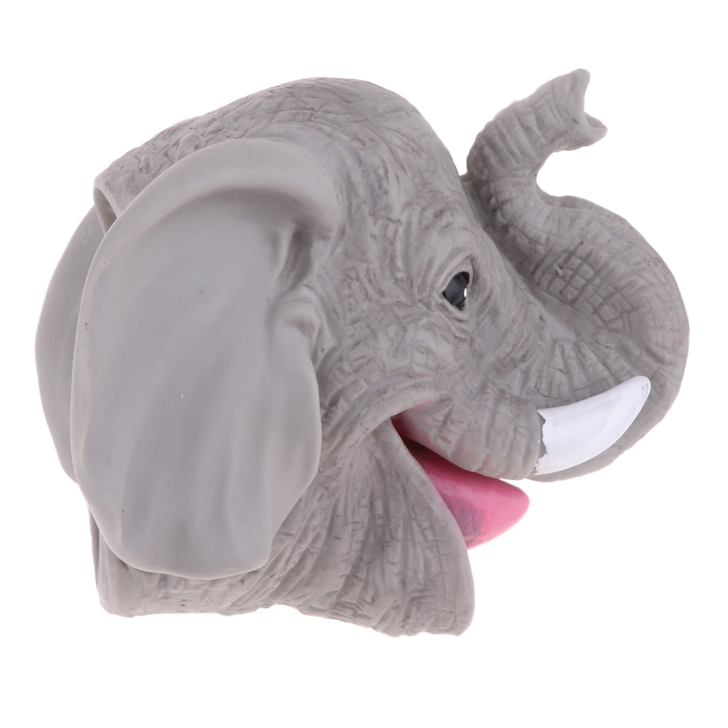 Vinyl Cartoon Animal Hand Puppet Kids Pretend Play Toy Party Favors Elephant