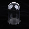 Acrylic Dustproof Cover Display Case Round Base for Action Figures 10x16cm