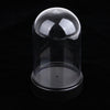Acrylic Dustproof Cover Display Case Round Base for Action Figures 8x12.5cm