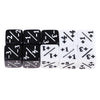 Load image into Gallery viewer, Acrylic Dice Family Set 16mm Six-sided Dice for Table Game Black + White