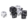 Load image into Gallery viewer, Acrylic Dice Family Set 16mm Six-sided Dice for Table Game Black + White
