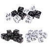 Acrylic Dice Family Set 16mm Six-sided Dice for Table Game Black