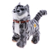 Electronic Plush Cat Toys Stuffed Toys Walking Cat Meow Toys Kids Toy Grey