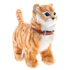 Electronic Plush Cat Toys Stuffed Toys Walking Cat Meow Toys Kids Toy Yellow