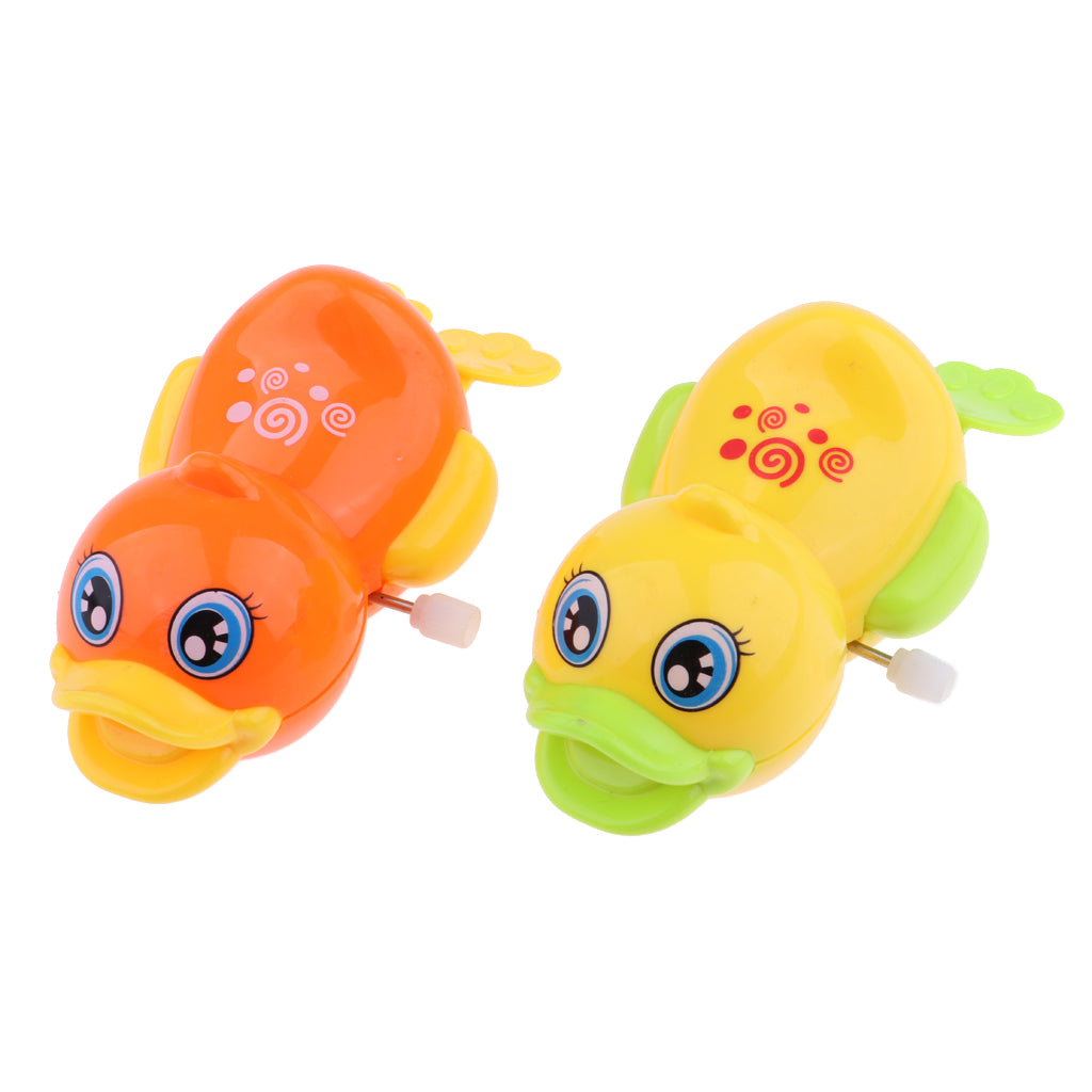 Baby Bth Time Play Clockwork Water Duck Model Wind Up Toy for Kids Education