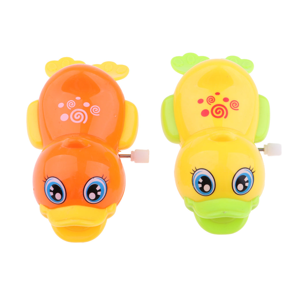 Baby Bth Time Play Clockwork Water Duck Model Wind Up Toy for Kids Education