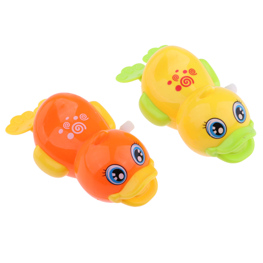 Baby Bth Time Play Clockwork Water Duck Model Wind Up Toy for Kids Education