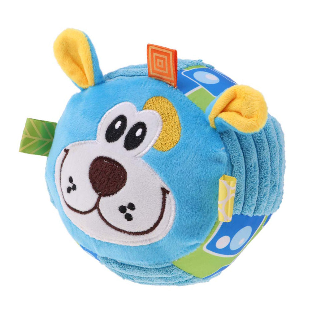 Cartoon Toddler Soft Stuffed Plush Animal Doll Hand Shake Rattle Bell Dog