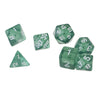 7Pieces D4 D6 D8 D10 D12 D20 Acrylic Dices for D&D RPG Games Light Green