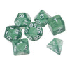 7Pieces D4 D6 D8 D10 D12 D20 Acrylic Dices for D&D RPG Games Light Green