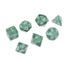 7Pieces D4 D6 D8 D10 D12 D20 Acrylic Dices for D&D RPG Games Light Green