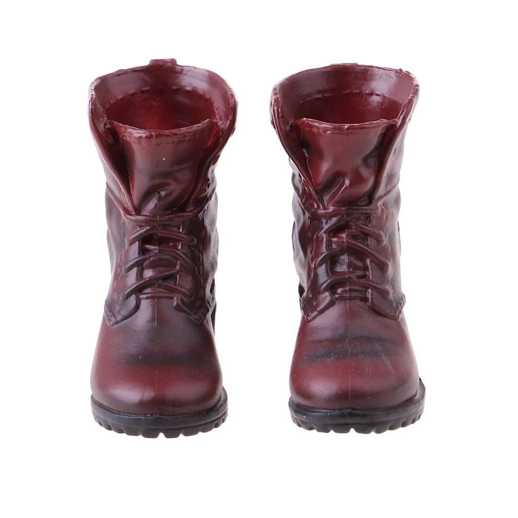 1/6 Scale Soldier Combat Boots Shoes for Female 12" Action Figure  Coffee