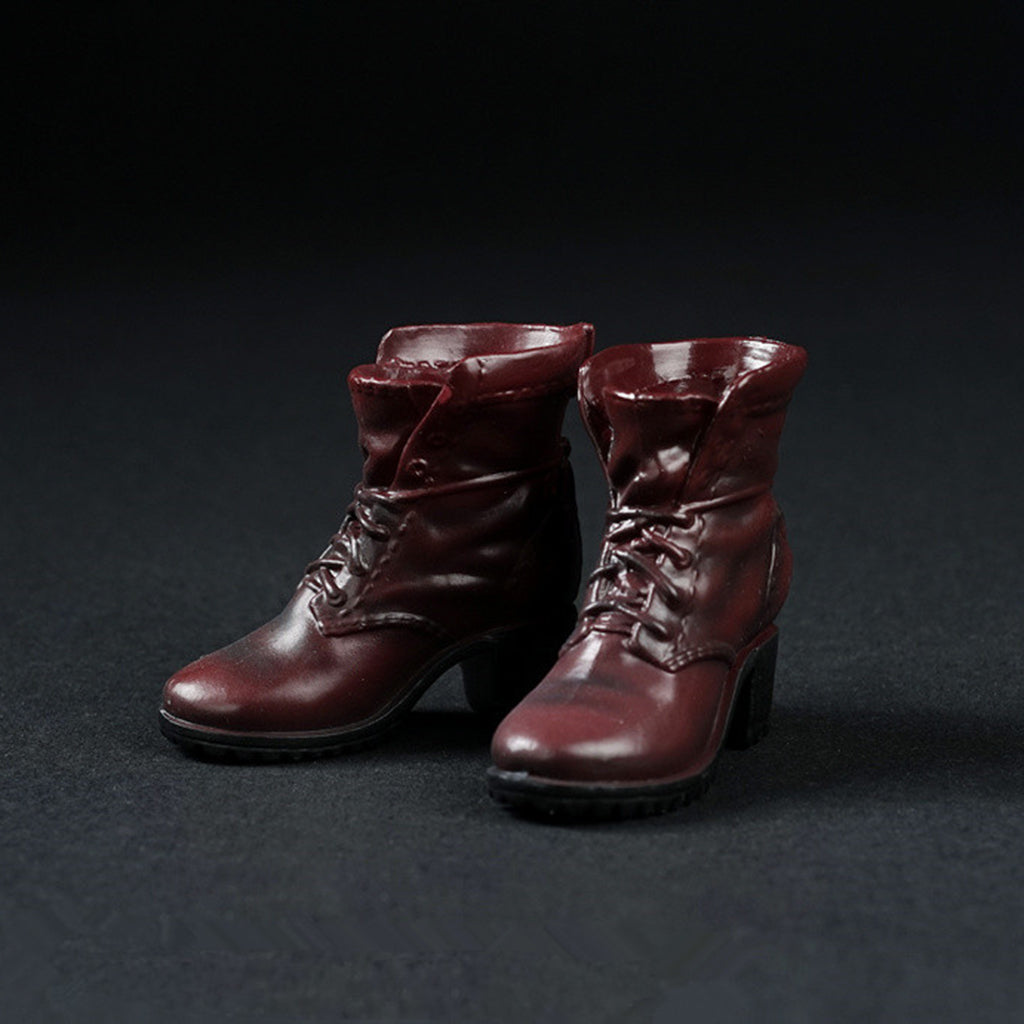 1/6 Scale Soldier Combat Boots Shoes for Female 12" Action Figure  Coffee