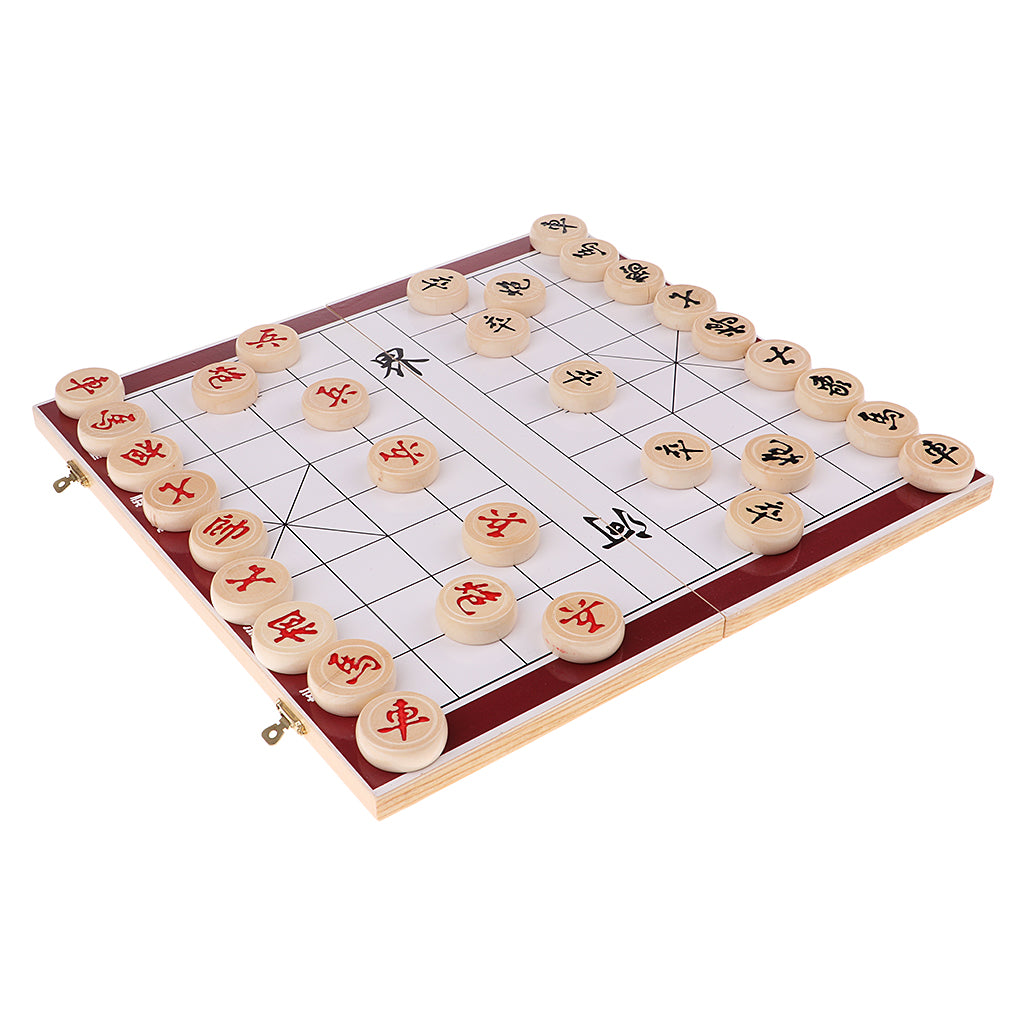 Chinese Chess Portable Folding Chess Chessboard Game Chess Diameter 3.5cm