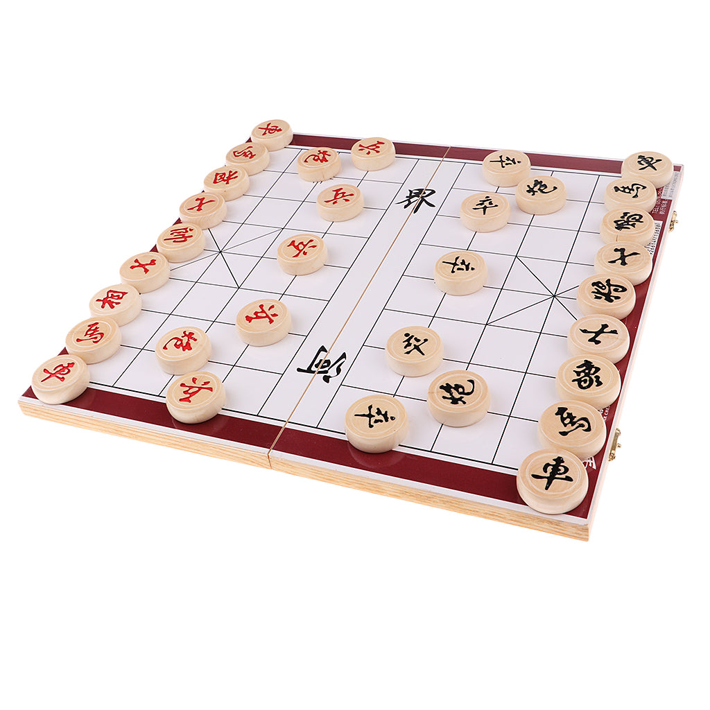 Chinese Chess Portable Folding Chess Chessboard Game Chess Diameter 3.5cm