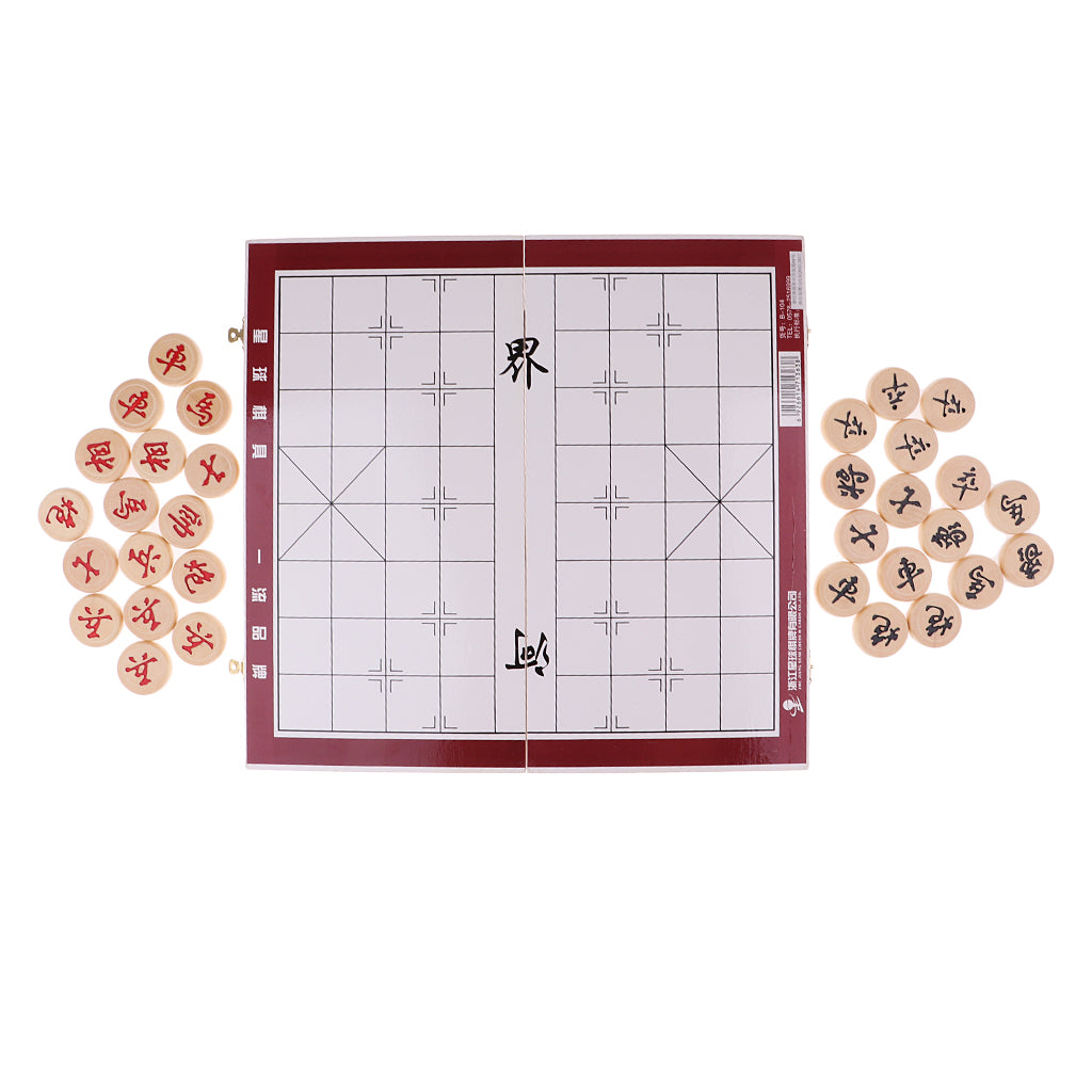 Chinese Chess Portable Folding Chess Chessboard Game Chess Diameter 3.5cm