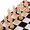 Wooden International Chess Portable Folding Chessboard Game Set 21.2x21.2cm