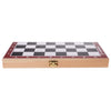 Wooden International Chess Portable Folding Chessboard Game Set 21.2x21.2cm