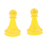 50PCS Chess Pieces Checkers Board Game Backgammon Table Game Pieces Yellow