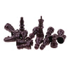 Load image into Gallery viewer, 16 Pieces Replacement Plastic Chess Pieces/Chessman Set brown