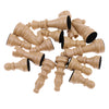 16 Pieces Replacement Plastic Chess Pieces/Chessman Set beige