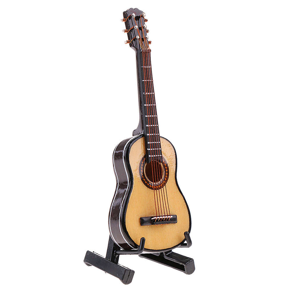 1/12 Scale Classic Guitar Model Instrument for 12" Action Figure Doll Toy A