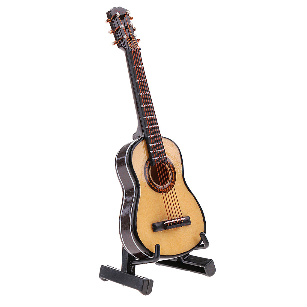 1/12 Scale Classic Guitar Model Instrument for 12" Action Figure Doll Toy A