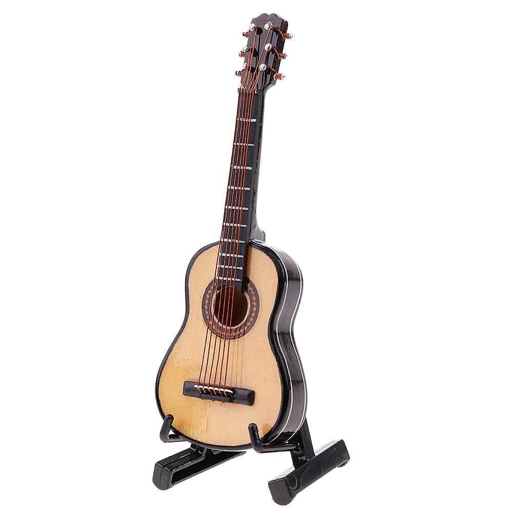 1/12 Scale Classic Guitar Model Instrument for 12" Action Figure Doll Toy A