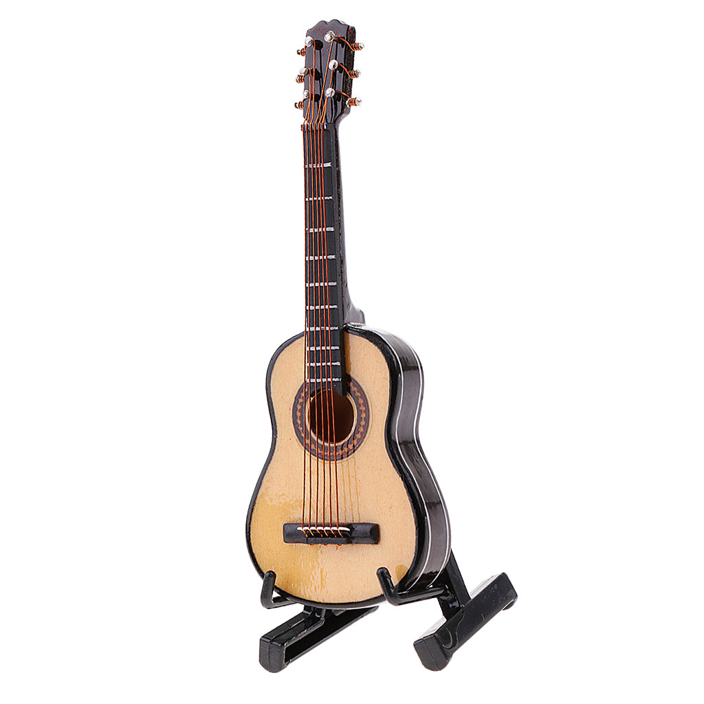 1/12 Scale Classic Guitar Model Instrument for 12" Action Figure Doll Toy A