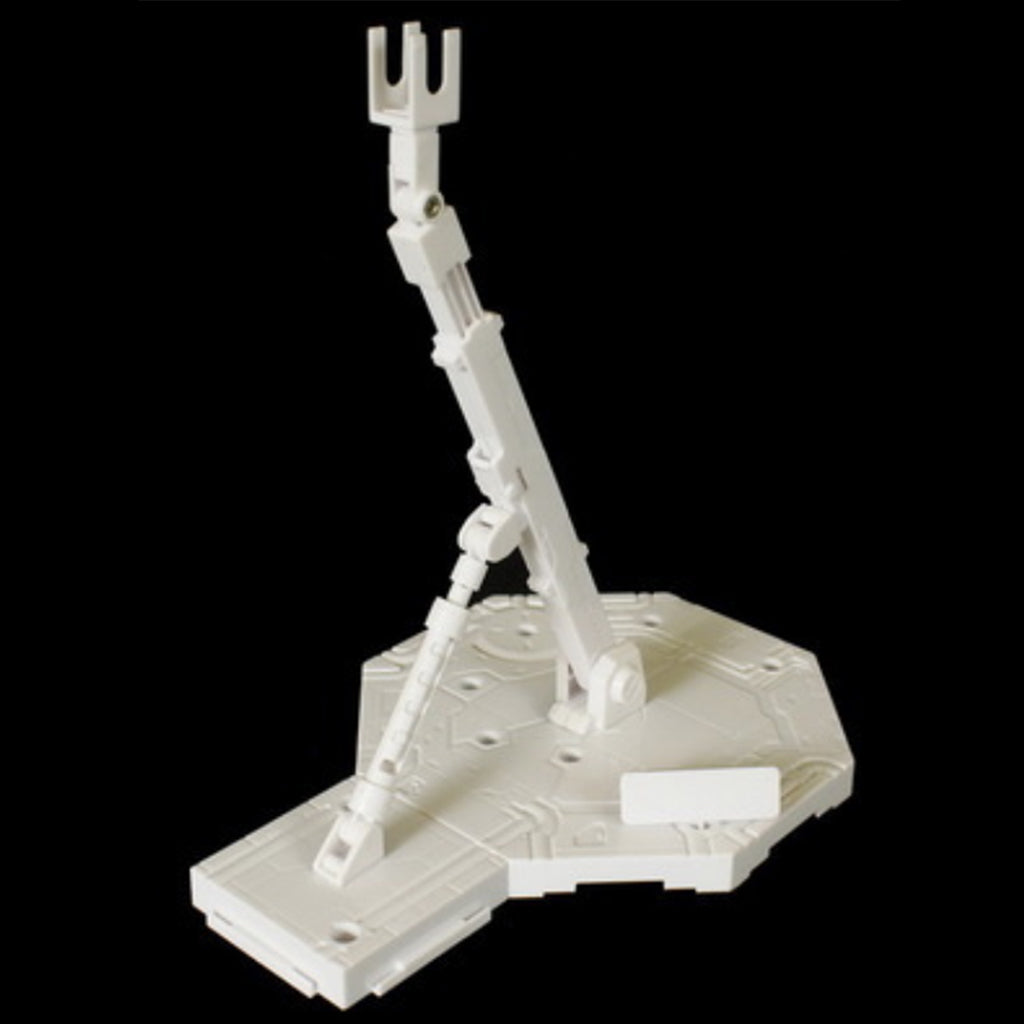 Plastic Action Base Stand Display Support for 1/100 MG Gundam Figure White