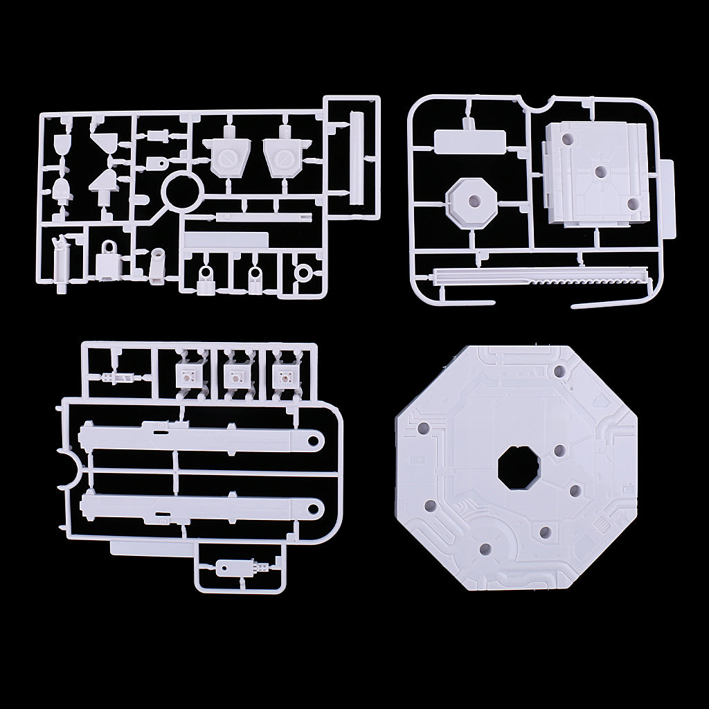 Plastic Action Base Stand Display Support for 1/100 MG Gundam Figure White