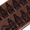 Vintage Chess Folding Chess Board Chinese Terracotta Army Chess Pieces S