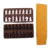 Vintage Chess Folding Chess Board Chinese Terracotta Army Chess Pieces S