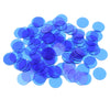 500 Pieces Translucent Bingo Chip 3/4 Inch for Bingo Game Cards Blue