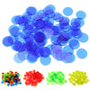 300 Pieces Translucent Bingo Chip 3/4 Inch for Bingo Game Cards Mixed Color