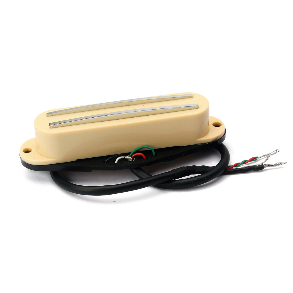 Dual Rails Single Coil Pickup for ST SG LP Electric Guitars Yellow