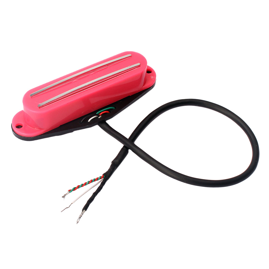 Dual Rails Single Coil Pickup for ST SG LP Electric Guitars Red