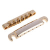 Electric Guitar Saddle Bridge Set Studs For 6-String LP Golden