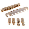 Electric Guitar Saddle Bridge Set Studs For 6-String LP Golden