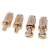 Electric Guitar Saddle Bridge Set Studs For 6-String LP Golden