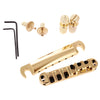 Locking Roller Saddle Bridge Set For LP Guitar Golden